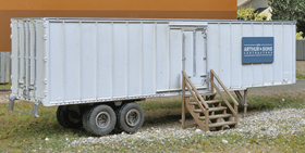 Walthers SceneMaster, Construction Site Storage Trailer Kit, HO Scale