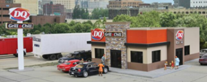 Walthers Cornerstone, DQ Grill & Chill(R) Kit, HO Scale