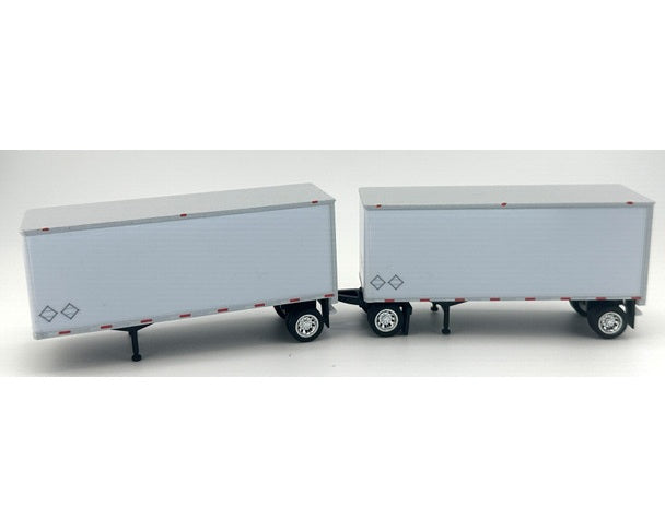 HO Logistics Replicas (HL-149) | 28' Dry Van Combo (2 Trailers & Dolly) | HO Scale