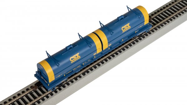 Bachmann Silver Series(R) (71402) | 55' Steel Coil Car / Load | CSX #497582 | HO Scale