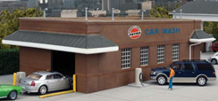 Walthers Cornerstone, Gas Station Car Wash Kit, HO Scale