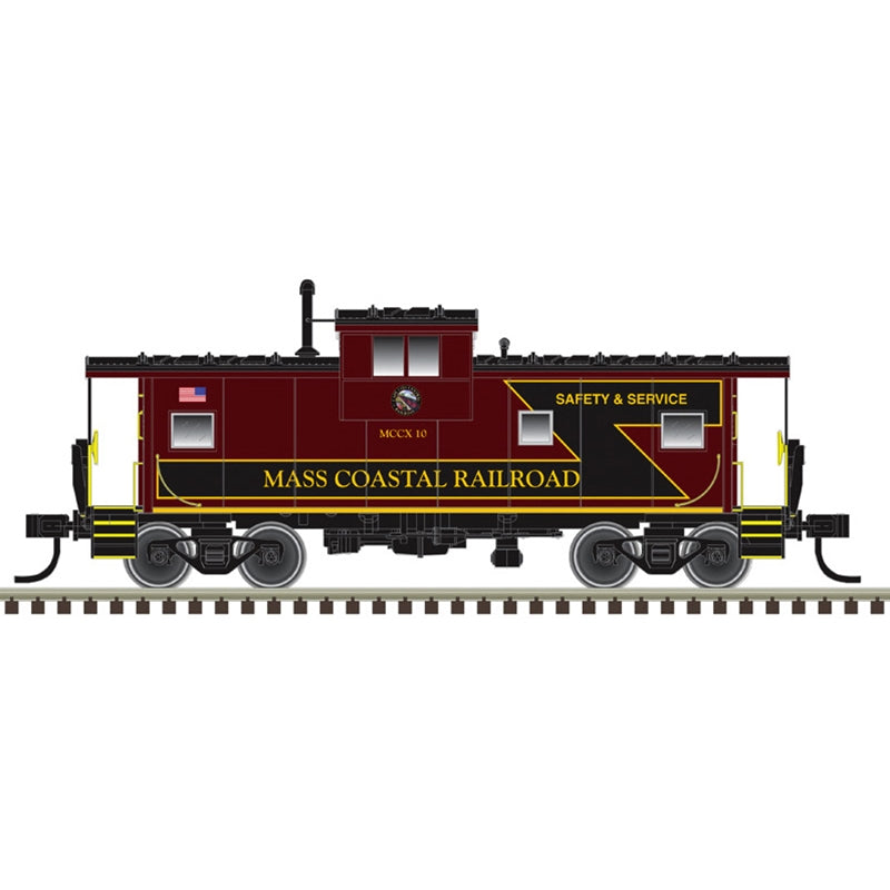 Atlas Master(R) International Extended Wide-Vision Caboose (20007942) | Mass Coastal #10 | HO Scale