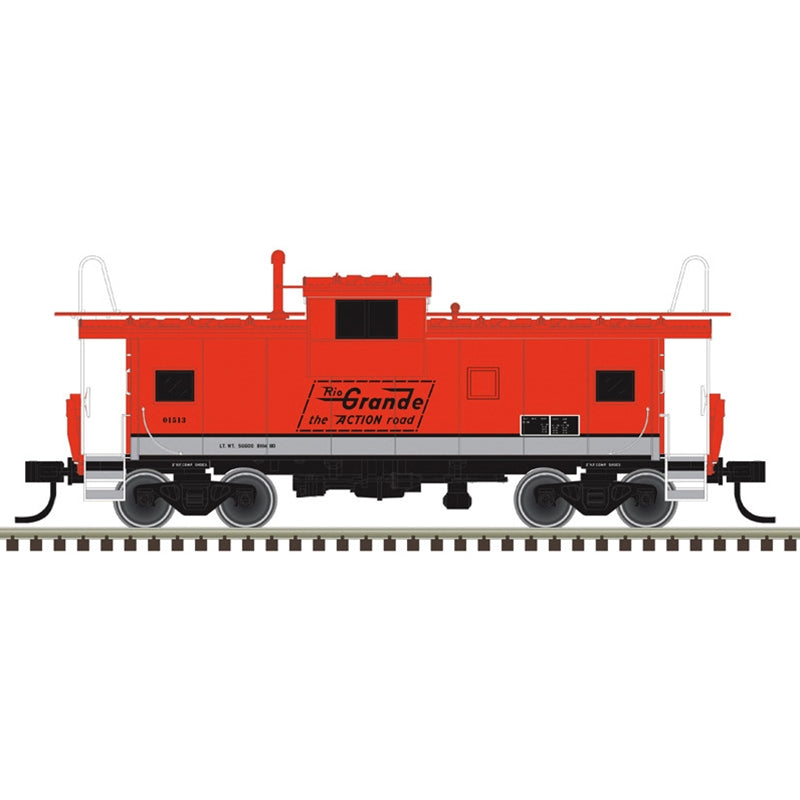 Atlas Master 20007943 International Extended Wide-Vision Caboose Union Pacific #1513 DRGW Pikes Peak Historical Repaint HO Scale