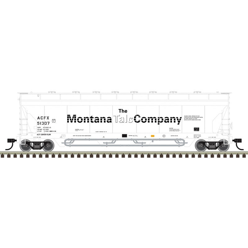 Atlas Master ACF Pressureaide Covered Hopper (20007993) | Montana Talc Company ACFX #51369 | HO Scale