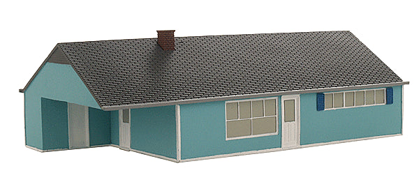 Imex Model Company (6115) | Levittown Model D - Perma-Scene(TM) | Assembled | HO Scale