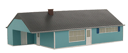 Imex Model Company (6115) | Levittown Model D - Perma-Scene(TM) | Assembled | HO Scale