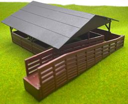 Rock Island Hobby RIH, Livestock Shed, HO Scale