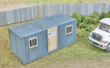 Walthers Cornerstone, Mobile Construction Office Kit, HO Scale