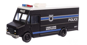 Walthers SceneMaster, Morgan Olson(R) Route Star Van, Police, Crime Scene Investigation, Assembled, HO Scale