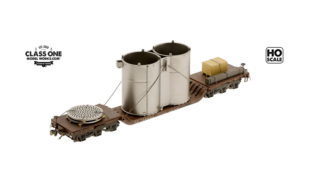 Class One Model Works (ZZ03004) | Industrial Mix Tanks and Parts (Painted) Load | HO Scale