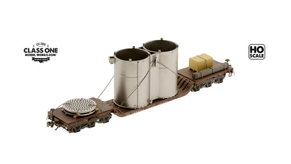 Class One Model Works (ZZ03004) | Industrial Mix Tanks and Parts (Painted) Load | HO Scale