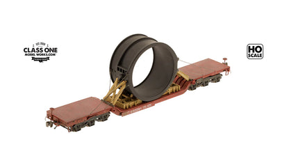 Class One Model Works (ZZ03006) | Steel Ladle Section with Cribbing (Painted) Load | HO Scale