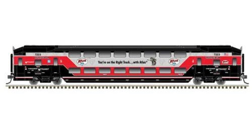 Atlas, Multi-Level Commuter Cab Car & Coach/Toiler Coach Set, 3 Car Pack, NJT New Jersey Transit/Atlas #7024, 7549, 7223, Atlas 100th Anniversary Scheme, Master, HO Scale