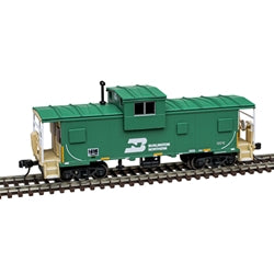Atlas Master Extended Vision Caboose Burlington Northern #12554 N Scale