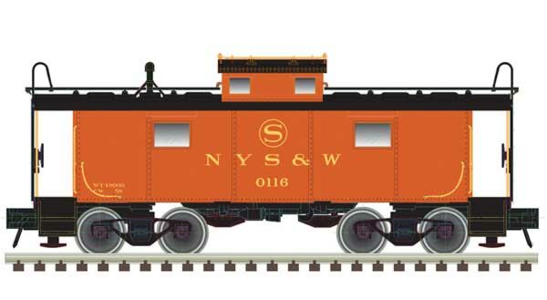 Atlas, NE-6 Caboose, New York, Susquehanna & Western #116, Ready to Run, Master, N Scale