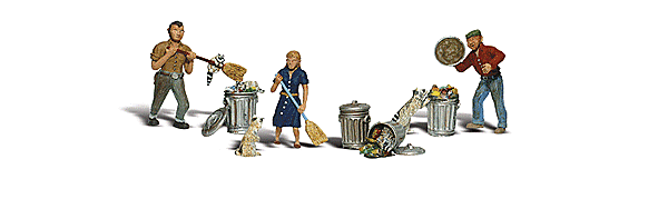 Woodland Scenics, People & Pesky Racoons, HO Scale