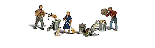 Woodland Scenics, People & Pesky Racoons, HO Scale