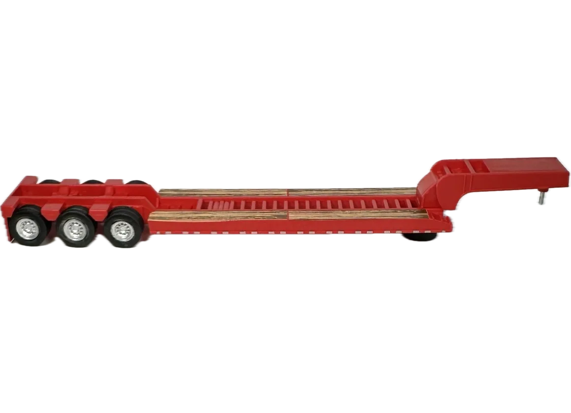 HO Logistics Replicas (HL-488) | Low Boy Construction Trailer (Red) | HO Scale