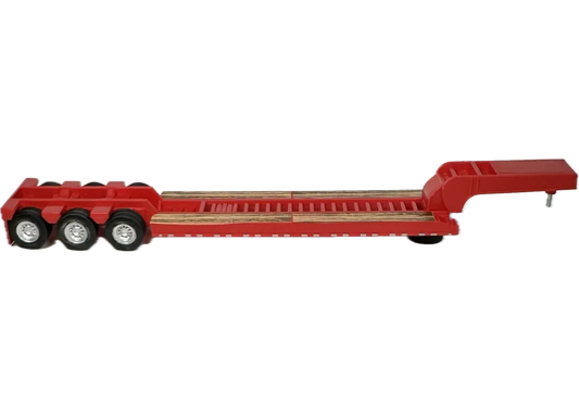 HO Logistics Replicas (HL-488) | Low Boy Construction Trailer (Red) | HO Scale