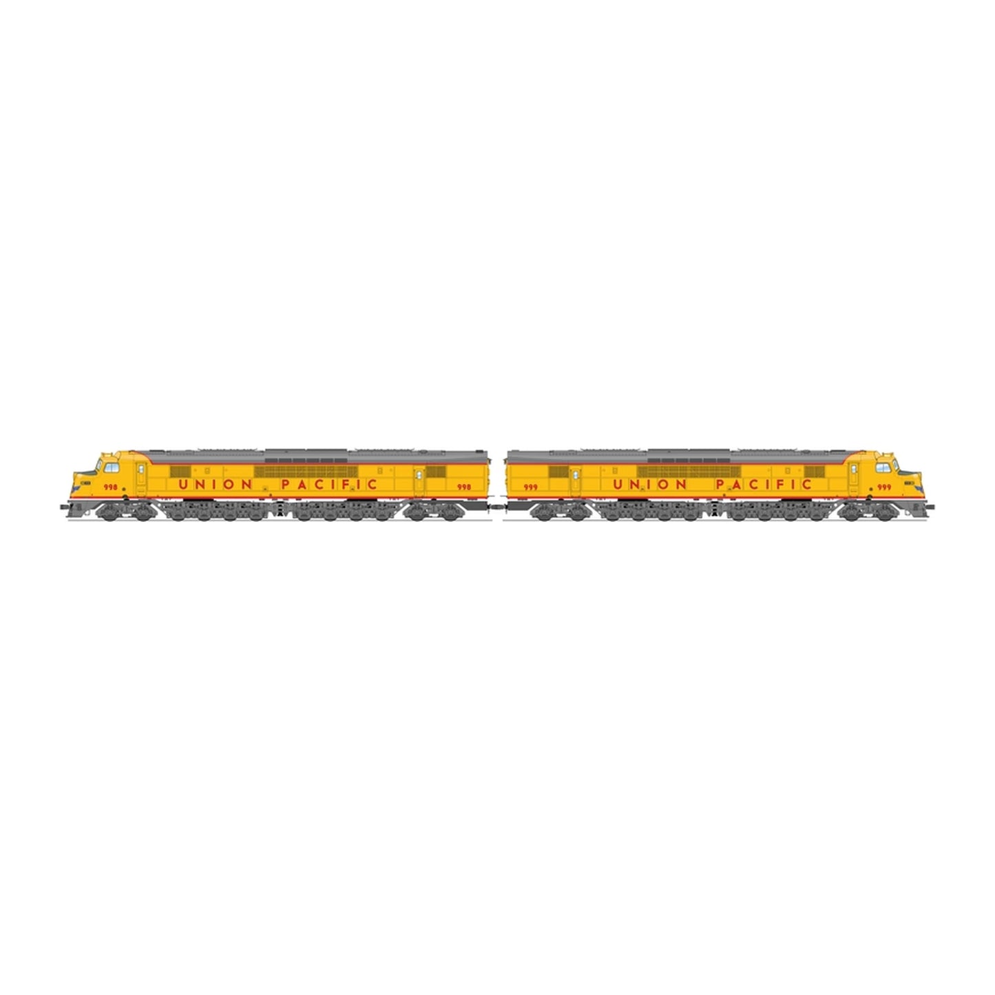 Broadway Limited Imports (2548) | Baldwin Centipede A-A Set | Union Pacific #998/999 | Paragon4 DC/DCC/Sound | HO Scale