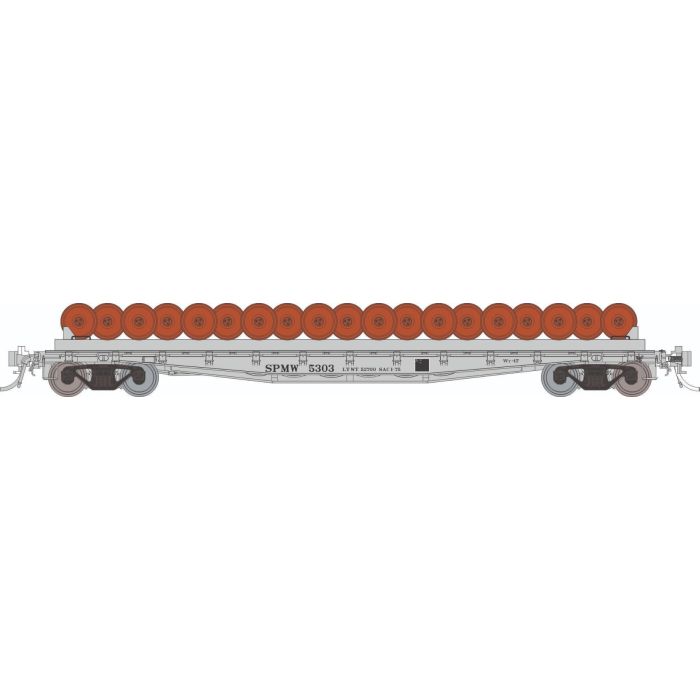 Rapido Class F30D 50' Wheel Flatcar w/ Load (138507A) | Single | Southern Pacific | HO Scale