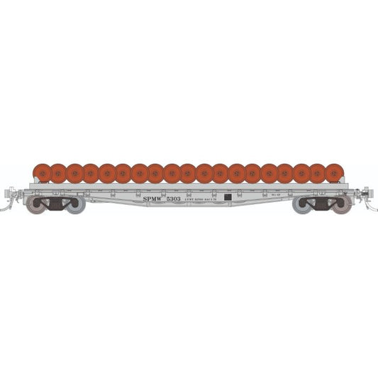Rapido Class F30D 50' Wheel Flatcar w/ Load (138507A) | Single | Southern Pacific | HO Scale