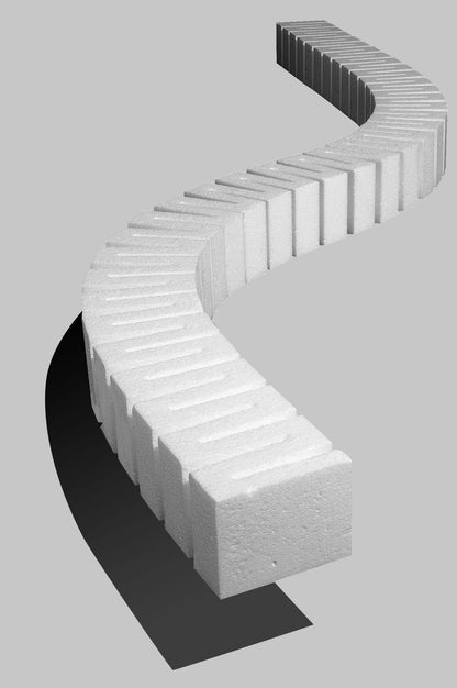Woodland Scenics (1408) | Risers | SubTerrain System | 2" x 2' | Pkg of 4