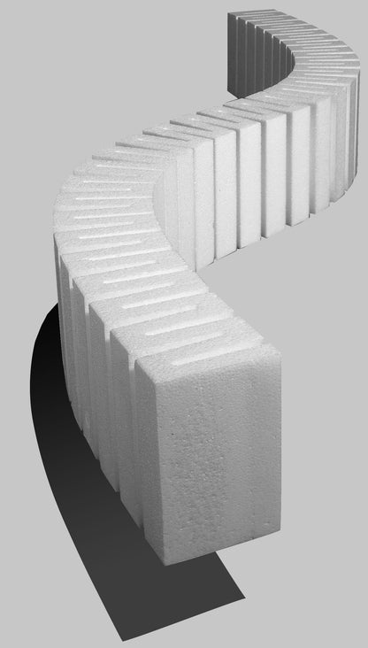 Woodland Scenics (1409) | Risers | SubTerrain System | 4" x 2' | Pkg of 2