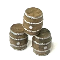 Golden Spike Whiskey / Wine Barrels - Brown - 30 pcs - HO Scale