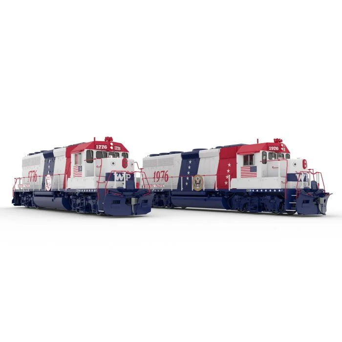 Rapido EMD GP40 (40560) | Western Pacific #1776 + #1976 | Bicentennial Scheme | HO Scale