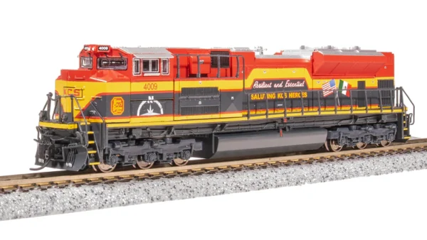 Broadway Limited EMD SD70ACe, KCS 4009, "Heroes" Scheme, Paragon4 Sound/DC/DCC, N Scale (New) - Image 9