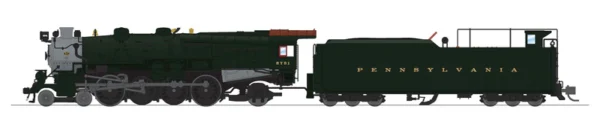 Broadway Limited PRR M1A 4-8-2, #6751, Paragon4 Sounds/DC/DCC, N Scale (New) - Image 3