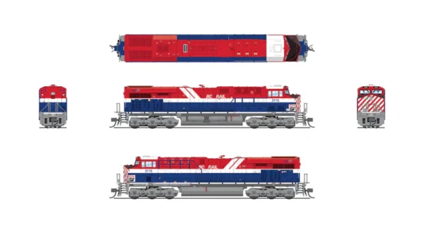 Broadway Limited GE ES44AC, CN 3115, BC Rail Heritage Paint, Paragon4 Sound/DC/DCC, N Scale (New) - Image 2