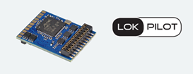 LokPilot 5 DCC, 21MTC NEM660, no wires, HO and O Scale (New)