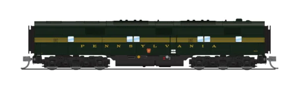 Broadway Limited EMD E7 A/B, PRR #5844A/5844B, DGLE 5-Stripe, A Unit Paragon4 Sound/DC/DCC, Unpowered B Unit, N Scale (New) - Image 3