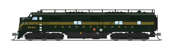 Broadway Limited EMD E7 A/B, PRR #5844A/5844B, DGLE 5-Stripe, A Unit Paragon4 Sound/DC/DCC, Unpowered B Unit, N Scale (New) - Image 2