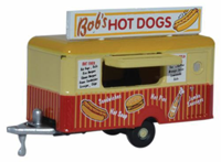 Oxford Diecast, Concession Trailer, Bob's Hot Dogs, HO Scale