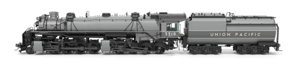 Broadway Limited Imports, Union Pacific 2-8-8-0 "Bullmoose", SA-C-2, #3510, Post-1944 Appearance w/ 5SA FWH, TTG Fantasy Paint, Paragon4 Sound/DC/DCC, Smoke, HO Scale (New) - Image 2