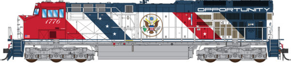 InterMountain GE Tier 4 GEVO ET44 Semiquincentennial Opportunity #1776, DCC, LokSound, HO Scale - Image 2