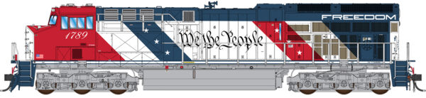 InterMountain GE Tier 4 GEVO ET44 Semiquincentennial Freedom #1789, DCC, LokSound, HO Scale - Image 2