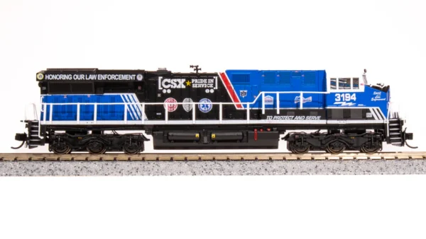 Broadway Limited GE ES44AC CSX #3194, Pride in Service Law Enforcement, Paragon4 Sound DC/DCC, N Scale - Image 11