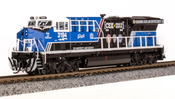 Broadway Limited GE ES44AC CSX #3194, Pride in Service Law Enforcement, Paragon4 Sound DC/DCC, N Scale - Image 8