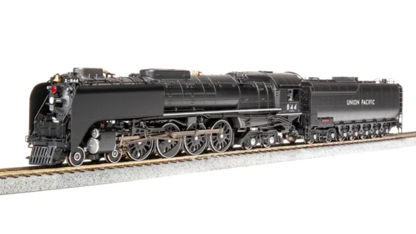 Broadway Limited Union Pacific 4-8-4 Class FEF-3 #844, Black & Graphite, 1989-2013 Excursion w/ Mars Light, Paragon4 Sound/DC/DCC, Smoke, HO Scale (New) - Image 2