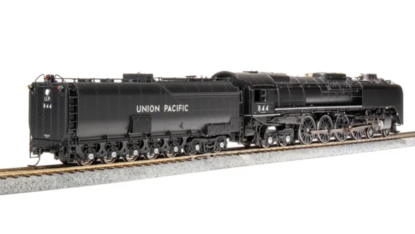 Broadway Limited Union Pacific 4-8-4 Class FEF-3 #844, Black & Graphite, 1989-2013 Excursion w/ Mars Light, Paragon4 Sound/DC/DCC, Smoke, HO Scale (New) - Image 9