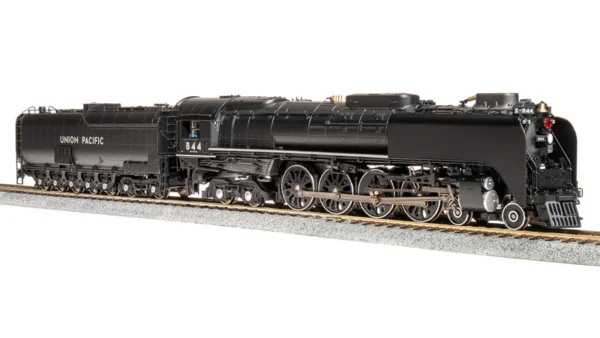 Broadway Limited Union Pacific 4-8-4 Class FEF-3 #844, Black & Graphite, 1989-2013 Excursion w/ Mars Light, Paragon4 Sound/DC/DCC, Smoke, HO Scale (New) - Image 8