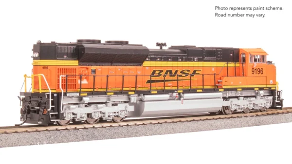 Broadway Limited EMD SD70ACe, BNSF #9283, Swoosh Scheme, Paragon4 Sound/DC/DCC, w/ Smoke, HO Scale (New) - Image 7