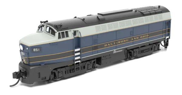 Broadway Limited - B&O Sharknose RF-16 A/B Set #851A/851X - As Delivered - Paragon 4 Sound/DC/DCC, Unpowered B - N Scale - Image 13