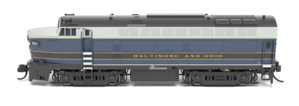 Broadway Limited - B&O Sharknose RF-16 A/B Set #851A/851X - As Delivered - Paragon 4 Sound/DC/DCC, Unpowered B - N Scale - Image 10