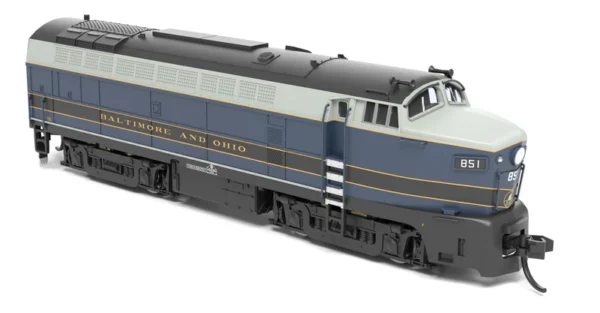 Broadway Limited - B&O Sharknose RF-16 A/B Set #851A/851X - As Delivered - Paragon 4 Sound/DC/DCC, Unpowered B - N Scale - Image 9