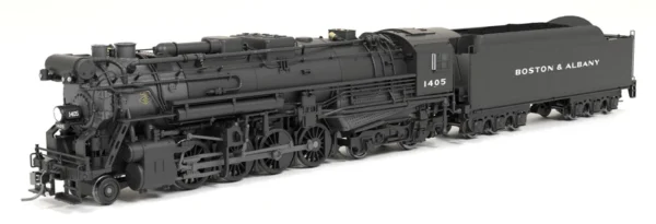 Broadway Limited Boston & Albany A1A #1405 - Post 1946 Appearance - 6 Axle Tender - Paragon4 Sound/DC/DCC with Smoke - HO Scale - Image 8